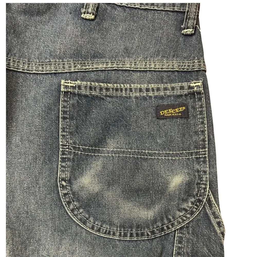 Vintage 70's DEE CEE Medium Wash Mid-Rise Straight Jeans Men's Size W36 x L34 - Picture 9 of 10